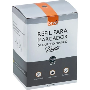 Tinta Marcador Quadro Branco Refil 5,5ml Preto