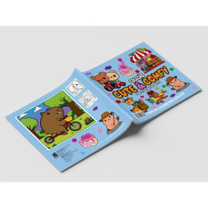 Livro De Colorir Cute E Comfy C/12canetas-126743-72389