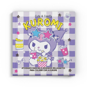 Livro Infantil Colorir Cute E Comfy Kuromi
