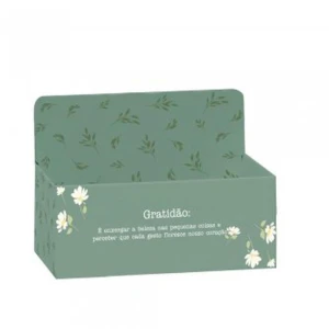 Cachepot Paper Decorado Daisy Retangular 24x15x10cm