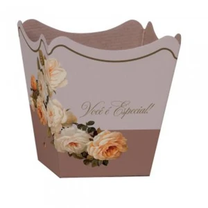 Cachepot Paper Decorado Pote 15 Giullia 16x17x11cm