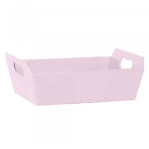 Cesta De Papel Rosa Quartz G 28,5x20x9cm