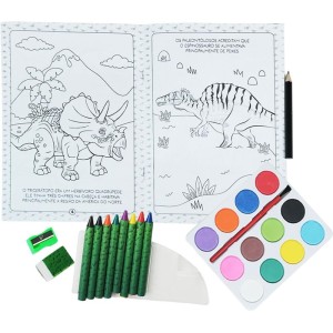 Livro Aquarela Dinossauros Minikit C/aquarela-127584-47121
