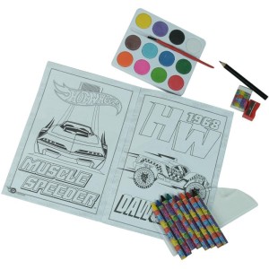 Livro Aquarela Hot Wheels Minikit C/aquarela-127585-17403