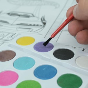 Livro Aquarela Hot Wheels Minikit C/aquarela-127585-94398