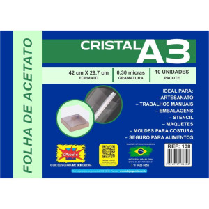 Capa Para Encadernacao A3 Acetato Lisa 0,30