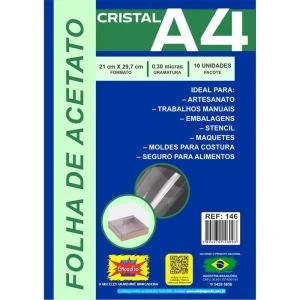 Capa Para Encadernacao A4 Acetato Lisa 0,30