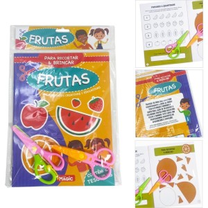 Livro De Atividades P/criar E Brincar C/as Frutas-127594-95754