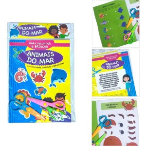 Livro De Atividades P/criar E Brincar C/os Animais-127595-57578