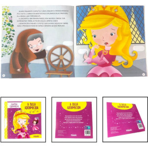 Livro Infantil Ilustrado Bela Adormecida Contos Classicos