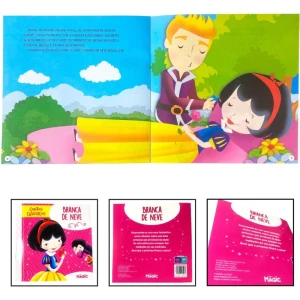 Livro Infantil Ilustrado Branca De Neve Contos Classicos