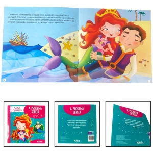 Livro Infantil Ilustrado Pequena Sereia Contos Classicos