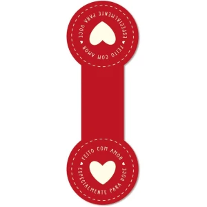 Etiqueta Adesiva Com Amor 110x235mm