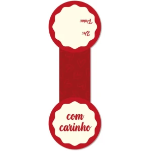 Etiqueta Adesiva Com Carinho 110mmx235mm