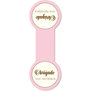 Etiqueta Adesiva Obrigado P/prefere.110mmx235mm