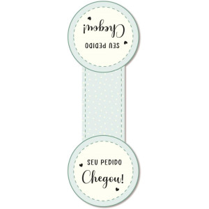 Etiqueta Adesiva Seu Pedido Chegou 110mmx235mm