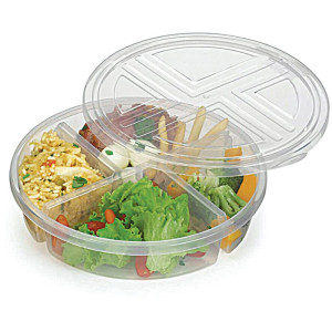 Pote Plastico Premier C/4 Divisorias 1,1l