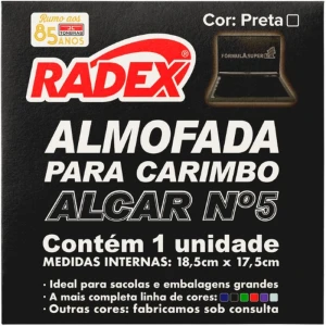 Almofada Carimbo N.5 Preta