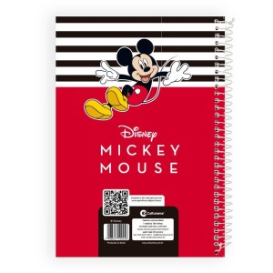 Caderno 01x1 Capa Dura Mickey E Minnie 80fls-125648-72856