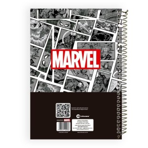 Caderno 10x1 Capa Dura Marvel 160fls-125640-75497