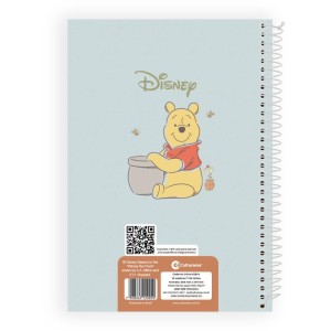 Caderno 10x1 Capa Dura Pooh E Marie 160fls Classicos-125641-52486