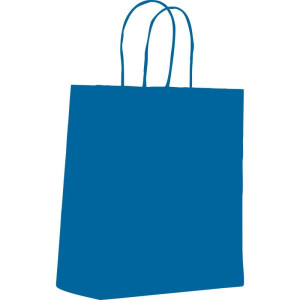 Sacola Para Presente Lisa Azul Royal Pp 14,5x16x8cm