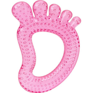 Mordedor Infantil Pezinho C/agua Rosa-125408-61525