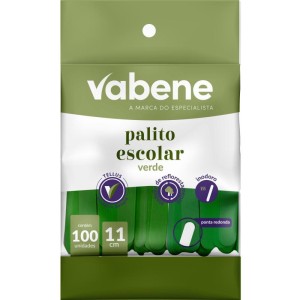 Palito De Madeira P/sorvete Ponta Redonda Verde-125660-32983