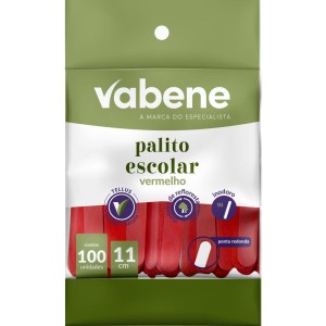 Palito De Madeira P/sorvete Ponta Redonda Verm.-125659-74974