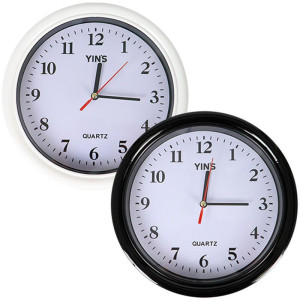 Relogio De Parede Redondo 2 Cores 20cm (s)