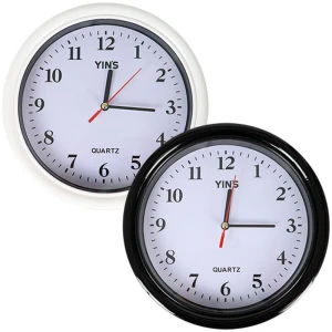 Relogio De Parede Redondo 2 Cores 20cm (s)