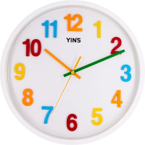 Relogio De Parede Redondo Num.colorido 29,5cm