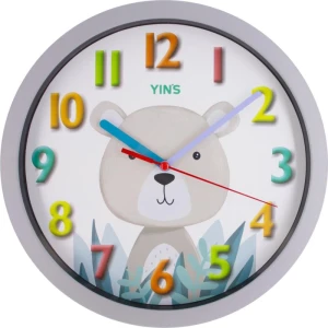 Relogio De Parede Redondo Urso 25,5cm