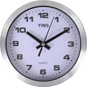 Relogio De Parede Rendondo Aluminio 16cm