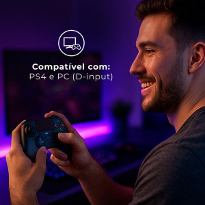 Controle Para Jogo Mine Pro Bluetooth Ps4/pc Pt-128133-42620