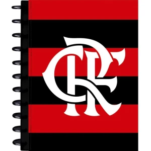 Caderno 01x1 Capa Dura Flamengo 2 Disco 80fls