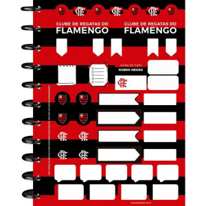 Caderno 01x1 Capa Dura Flamengo 2 Disco 80fls-128154-82271