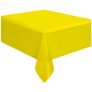 Toalha Plastica 78x78cm Amarela