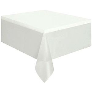 Toalha Plastica 78x78cm Branca-125694-14205