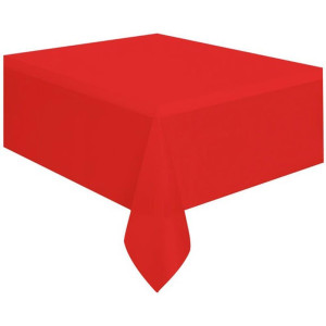 Toalha Plastica 78x78cm Vermelha