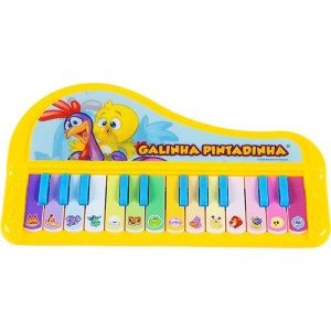 Instrumento Musical Galinha Pintadinha Teclado Holografico-125437-76429