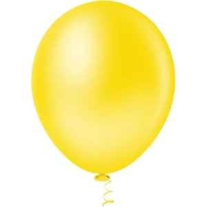 Balao 8 Liso Amarelo Pic Pic