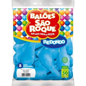 Balao 8 Liso Azul Baby-125781-34784