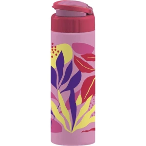 Garrafa Plastica Roma 700ml Decorada Rosa
