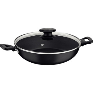 Panela Wok Loreto 28cm C/tampa Vidro-125800-76305