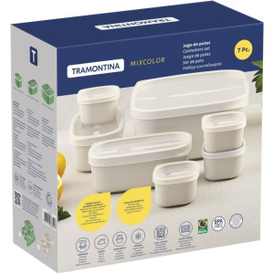 Pote Plastico Jogo Mix Color 7pcs Algodao-125799-44864