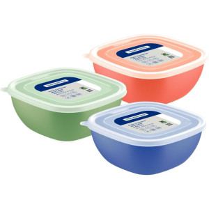 Pote Plastico Mix Color 2l C/tampa Transp (s-125803-99118