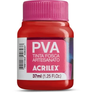 Tinta Pva 37ml. Vermelho Vivo
