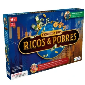 Jogo Corrida Dos Ricos E Pobres 39 Cm - Caixa Litografada