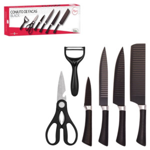 Cj Faca 6pcs Black Cx:024